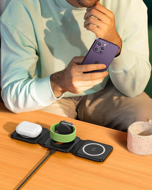 3-in-1 Foldable Wireless Charger – iPhone | AirPods | Apple Watch