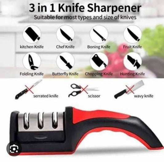 3-Stage Knife Sharpener – For All Kitchen Knives