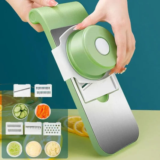 Multifunctional Veg Cutter & Grater – 3/5 Blades