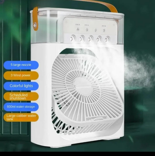 3-in-1 Mini Air Cooler Fan – USB Powered