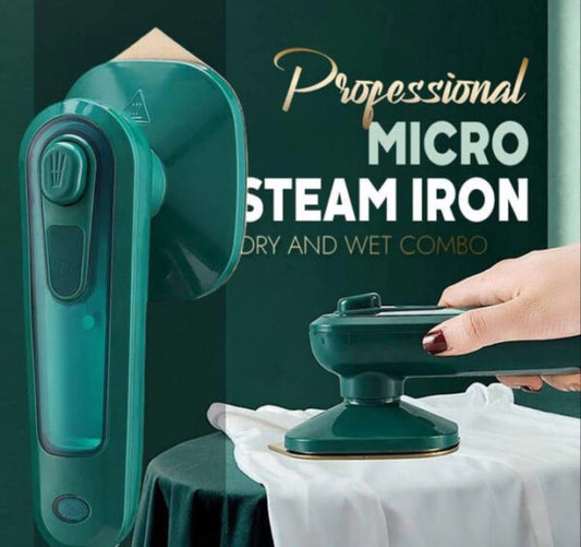Mini Portable Steam Iron – 2-in-1 Dry & Wet Ironing