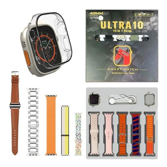 Ultra 10 Smartwatch – 10 Straps | Bluetooth Calling | 49mm